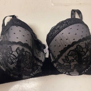 Elegant Black Lace Bra